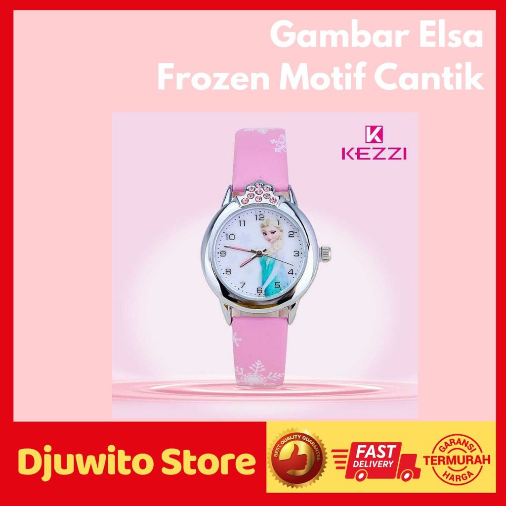JAM TANGAN ANAK ELSA JAM TANGAN ANAK PEREMPUAN JAM TANGAN ANAK ANTI AIR JAM TANGAN ANAK MURAH LUCU