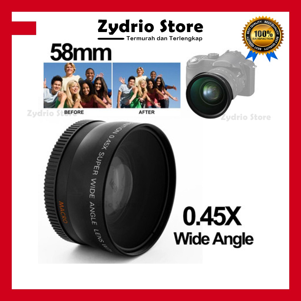 Lensa Super Wide Angle 58mm for Canon Murah