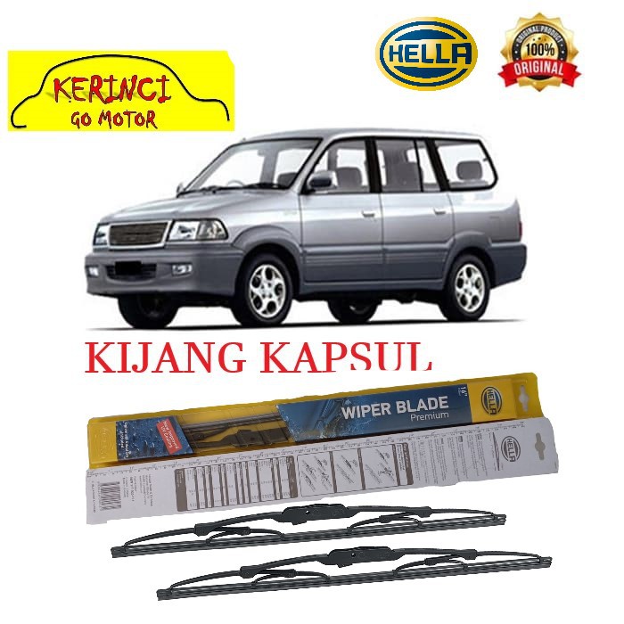 WIPER TOYOTA KIJANG KAPSUL HELLA PREMIUM 18&quot; &amp; 18&quot; SEPASANG WIPER