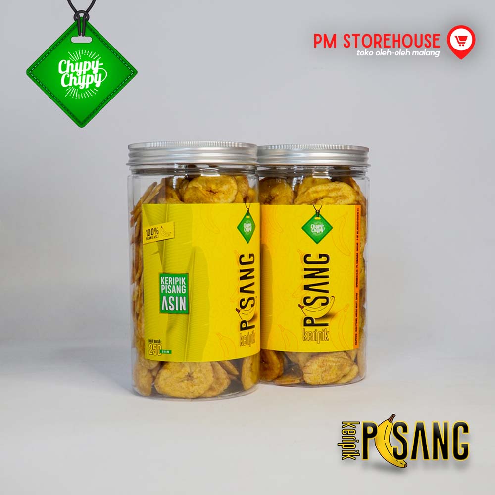 Keripik Buah Pisang Manis Kualitas Super Chypy - Kemasan Toples
