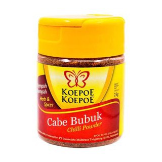 

Cabe Bubuk Chilli Powder Koepoe Koepoe Kupu Kupu 23 gr