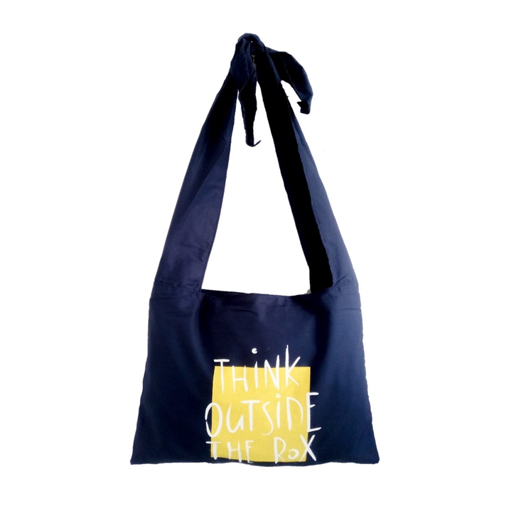 Adjustable totebag Talia Bag Sablon ( pakai resleting ) || Kiiyoomii ||