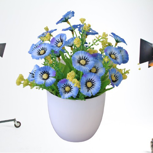 TJM Pot Bunga Kode 09 Cosmos / Tanaman Bunga Plastik / Bunga Dekorasi Rumah / Tanaman Ornamen-6