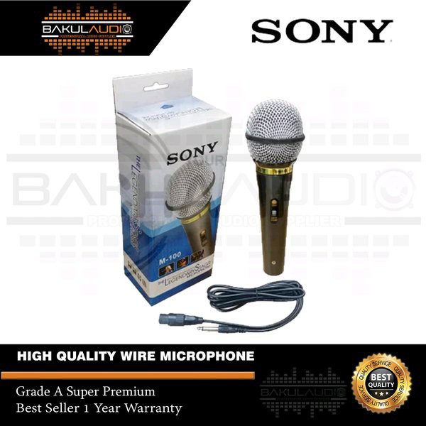 Microphone SONY M-100 MIC Kabel Murah Mikrofon Berkualitas