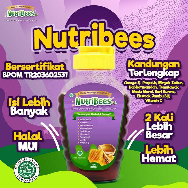 Nutribees Madu Vitamin Penambah Berat Badan Anak 250gr