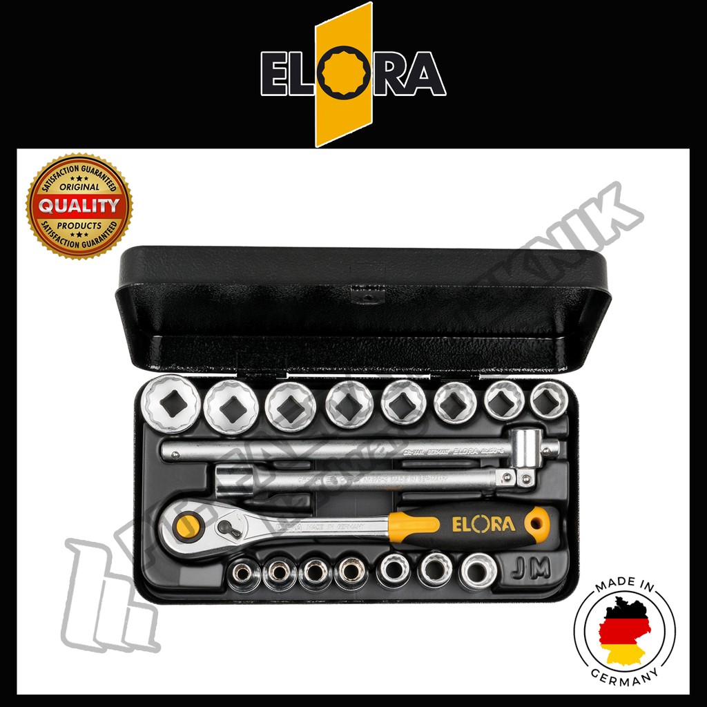 Elora Socket Set 3 8 870 Jmu Made In Germany Shopee Indonesia