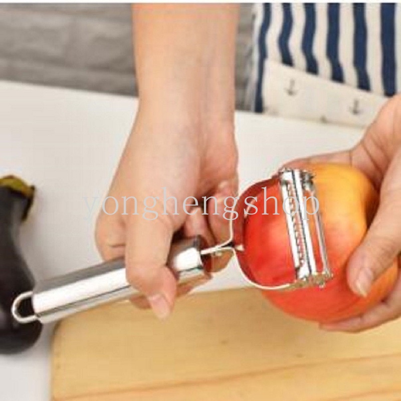 Parutan Pengupas Sayuran Buah Kentang Multifungsi Bahan Stainless Steel Untuk Dapur