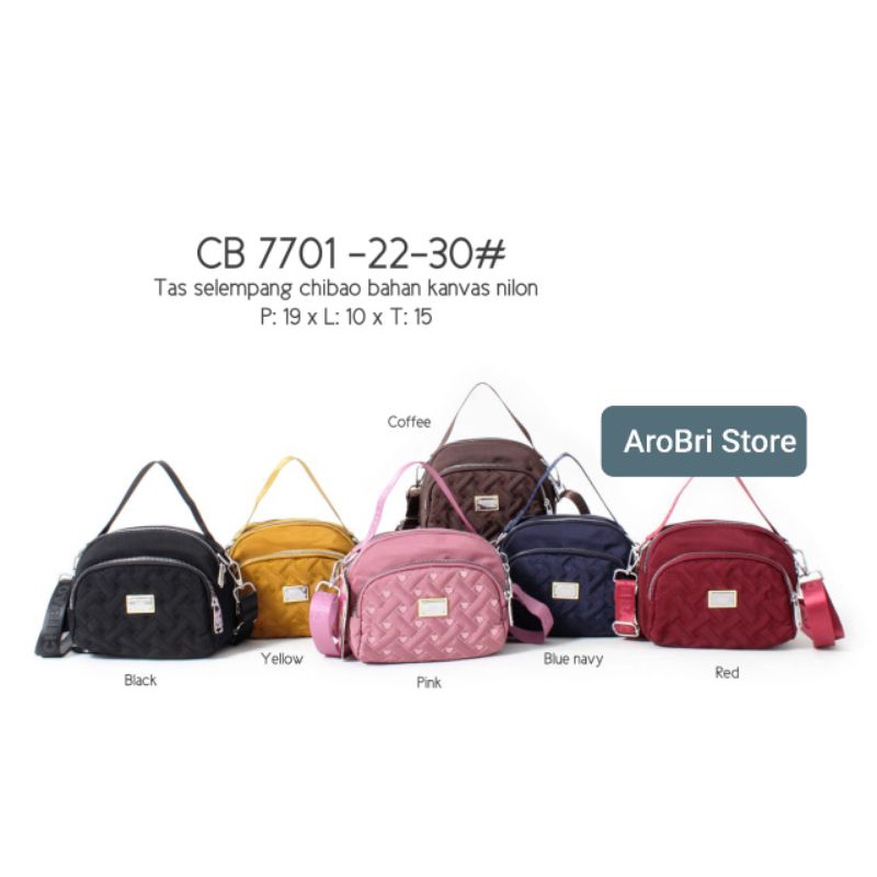 Tas selempang merk chibao bahan kanvas nilon CB 7701 -30#