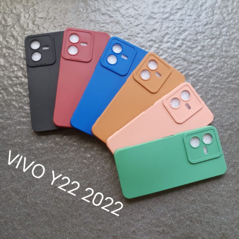 Case Vivo Y22 4G . Y22S 2022 soft case softcase softshell silikon cover casing kesing housing