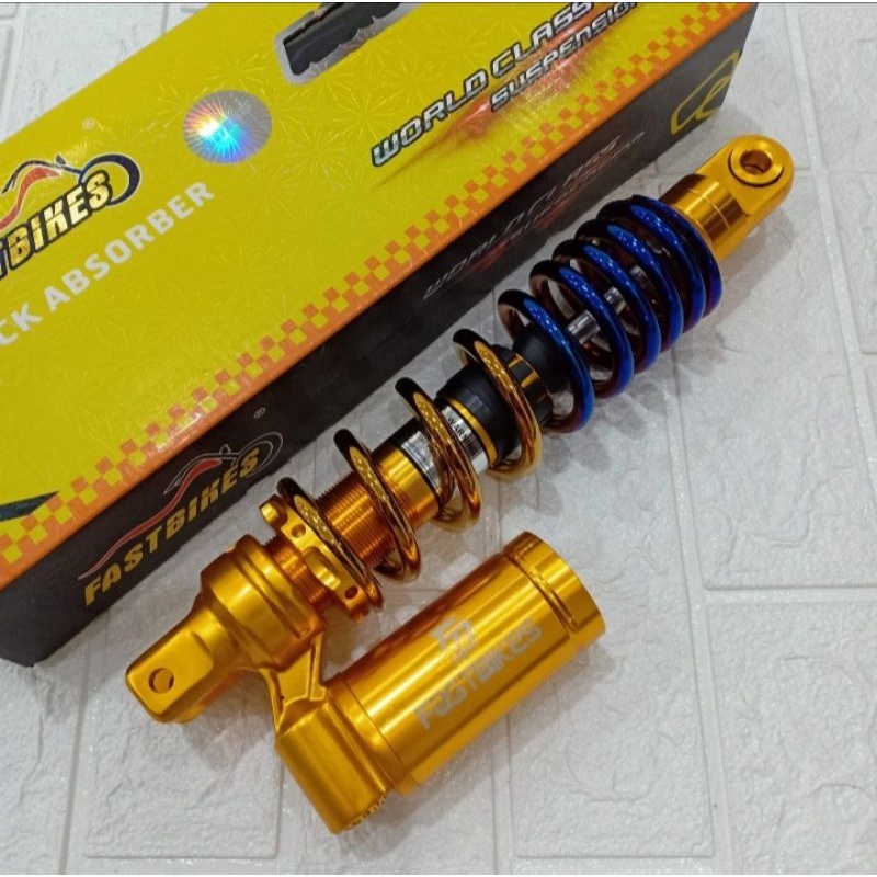 Shok  Shock Shockbreaker Belakang Tabung Bawah Fastbikes Twotone Ukuran 310/330mm semua motor metic