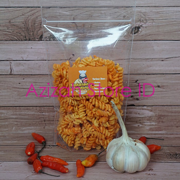 

( 100 g ) Makaroni Spiral / Makroni Ulir Cemilan Sehat Banyak Pilihan Rasa