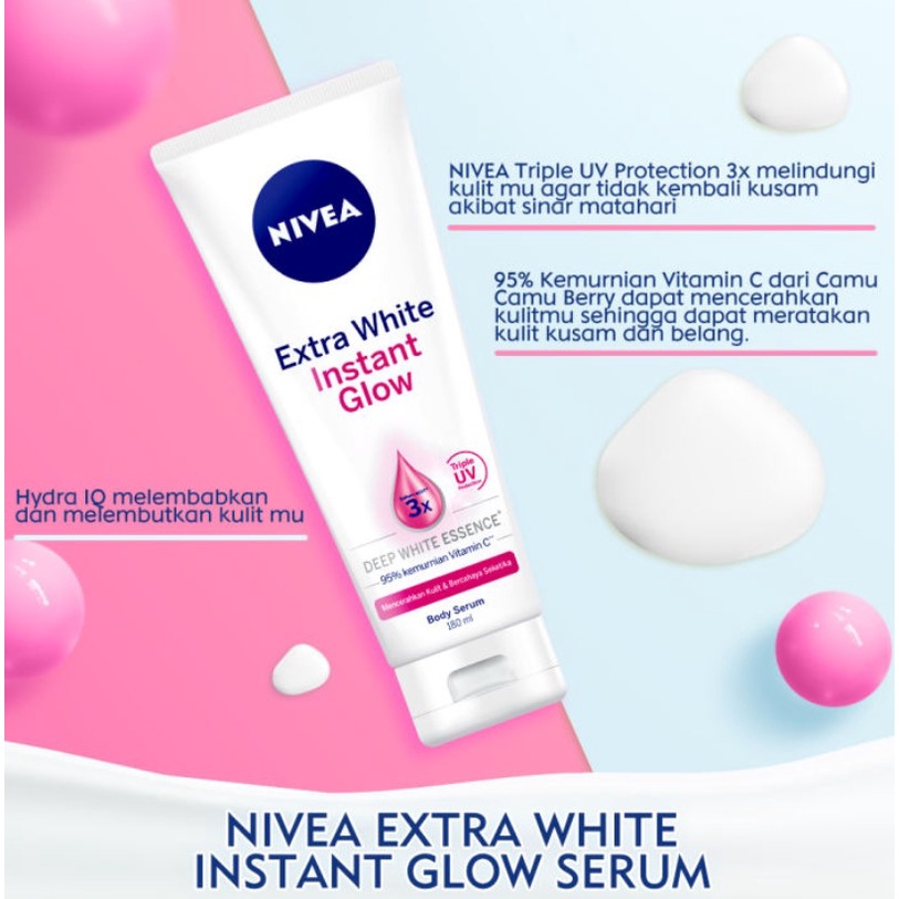 NIVEA Body Serum Extra White Instant Glow 180ml