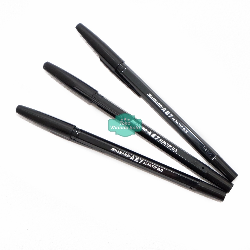 

1 BUAH Pulpen Standard AE7 Alfatip 0,5mm Hitam/ Merah/ Biru (Bolpoin Ballpoint Tinta Black)