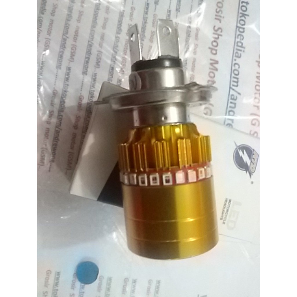 lampu utama led cree 3 mata corong H4