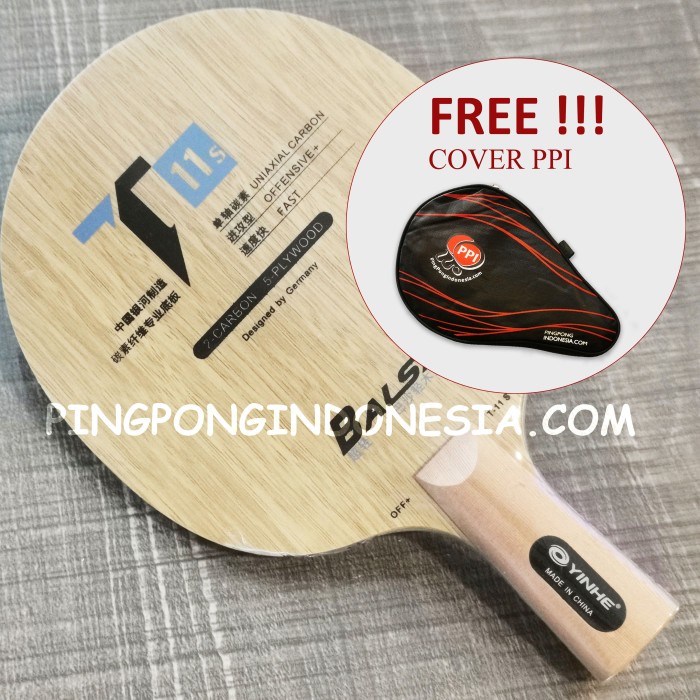 Yinhe T11s Penhold -Kayu Blade Carbon Limba Balsa Pingpong T-11s T11-s - Penhold