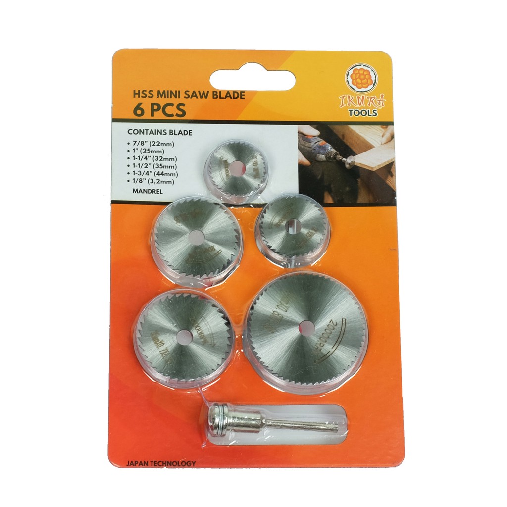 KEPALA MATA GERGAJI GERINDA GURINDA DREMEL GRINDER MINI CIRCULAR CUTTER CUTTING SAW 6PCS ROTARY SET-8