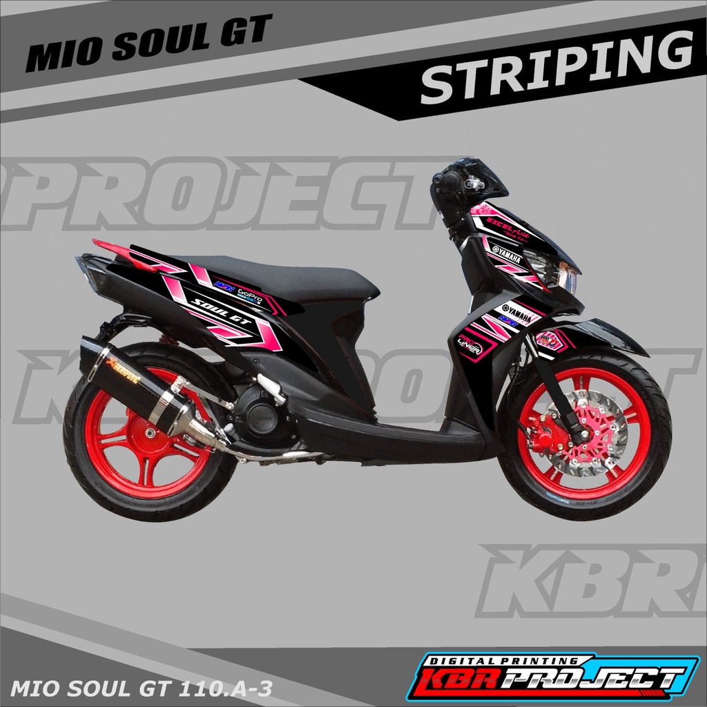 [COD] Stiker MIO SOUL GT 110  variasi Racing sticker motor YAMAHA MIO SOUL GT 110 A.03