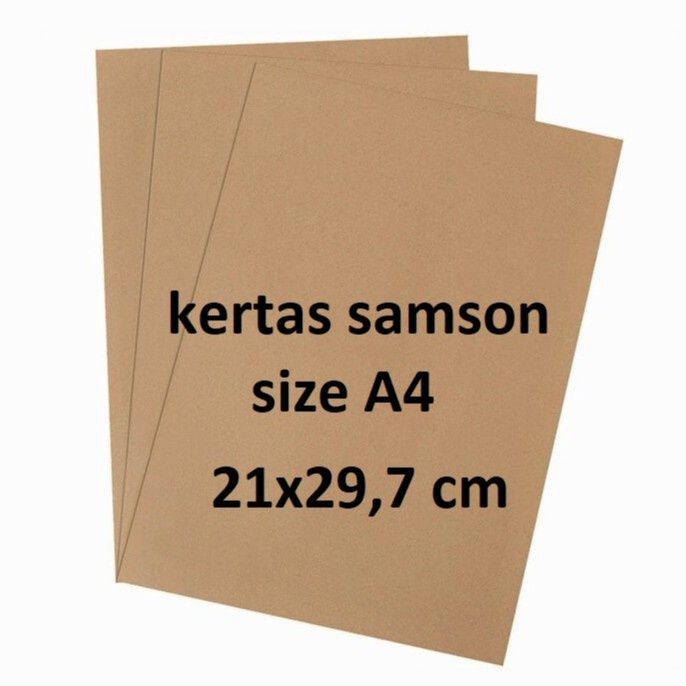 

Kertas Samson Coklat 80 Gram, size A4, cocok untuk Packing