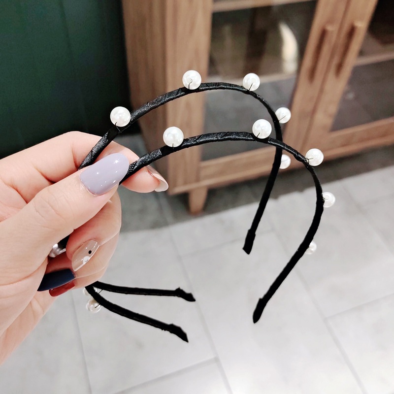 Headband Mutiara Gaya Retro Korea Untuk Wanita