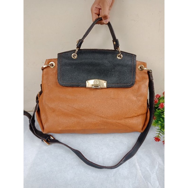 ESQUIRE HANDBAG COKLAT KULIT ASLI,  ESQUIRE KULIT ASLI,  PRELOVED ESQUIRE,  PRELOVED TAS KULIT MANTU