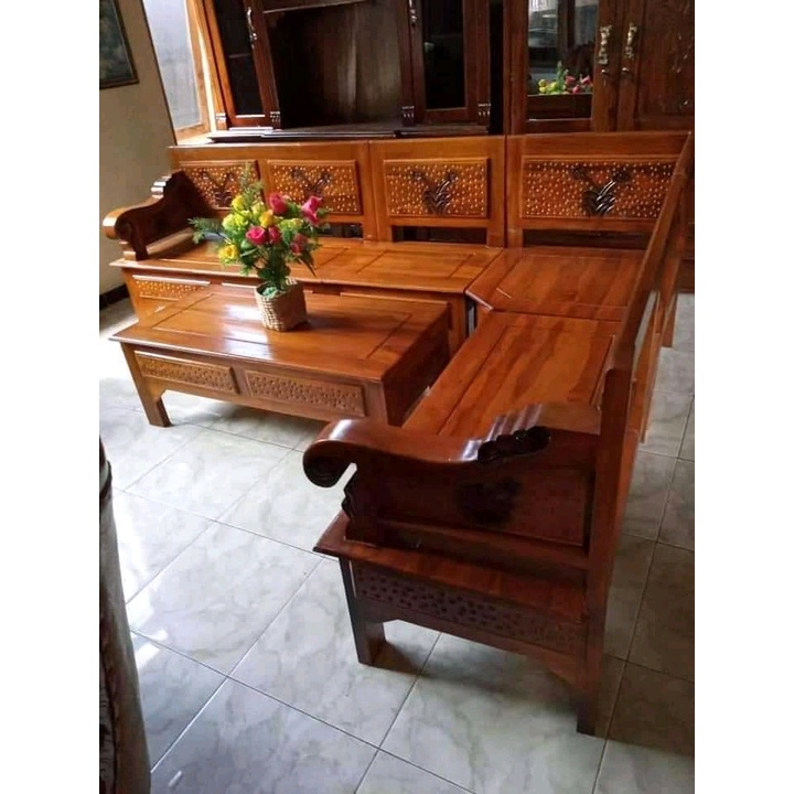 Kursi Tamu Sudut Pojok Minimalis Bagong