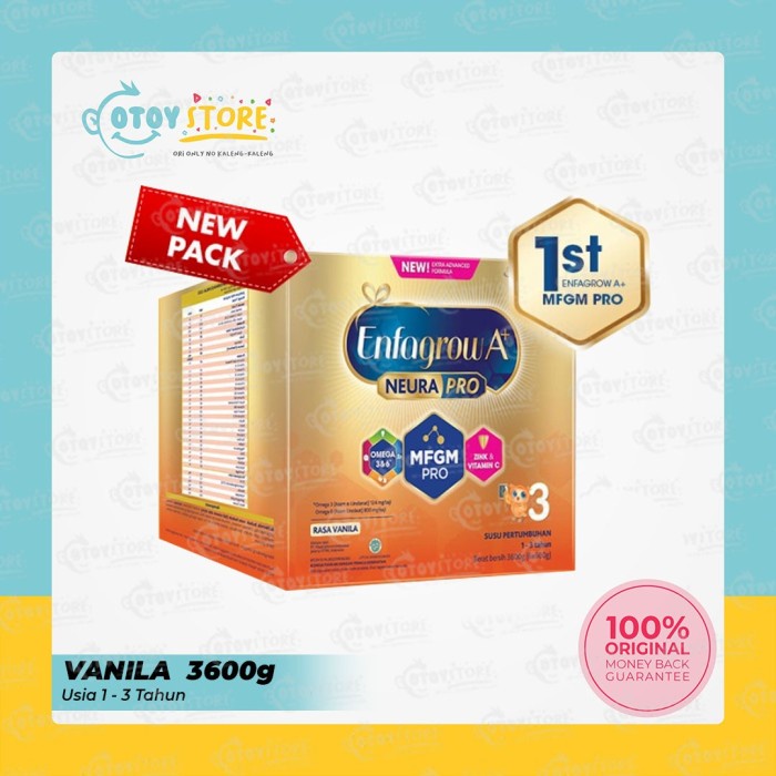 Enfagrow A 3 Vanila 3600 Gram / Susu Enfagrow Tahap 3 Vanilla 3600g EXP 2026