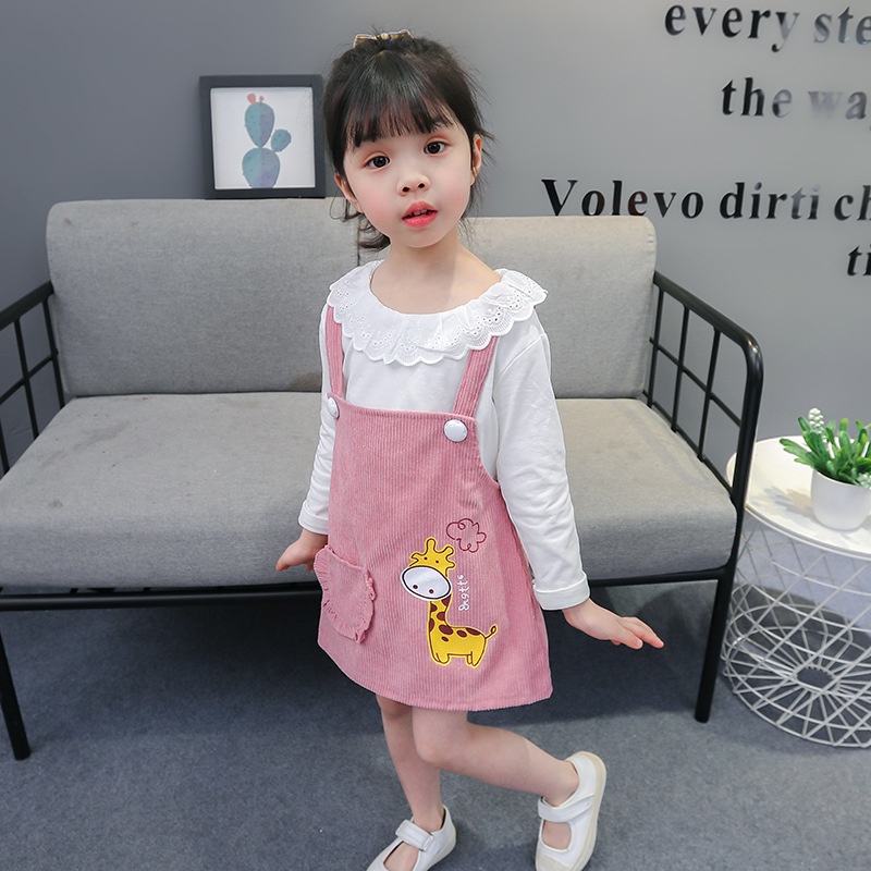 Setelan Overall Anak VELVET 2pcs Baju Anak Perempuan Import