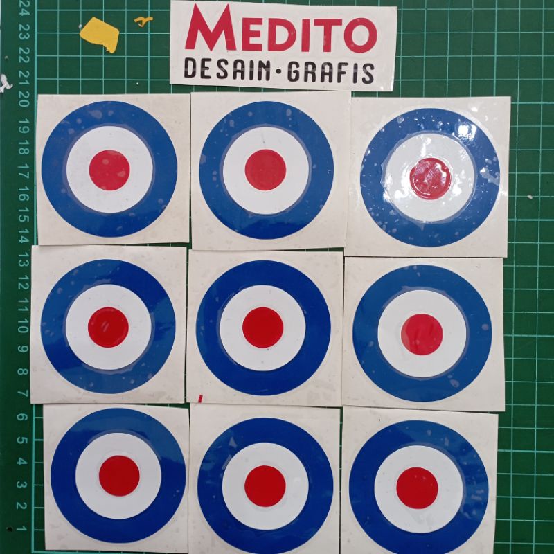 Sticker Cutting Bendera Vespa