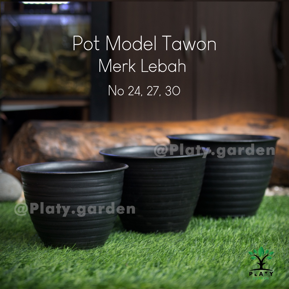 Pot  Hitam Lebah model Tawon  Ukuran 24, 27 &amp; 30