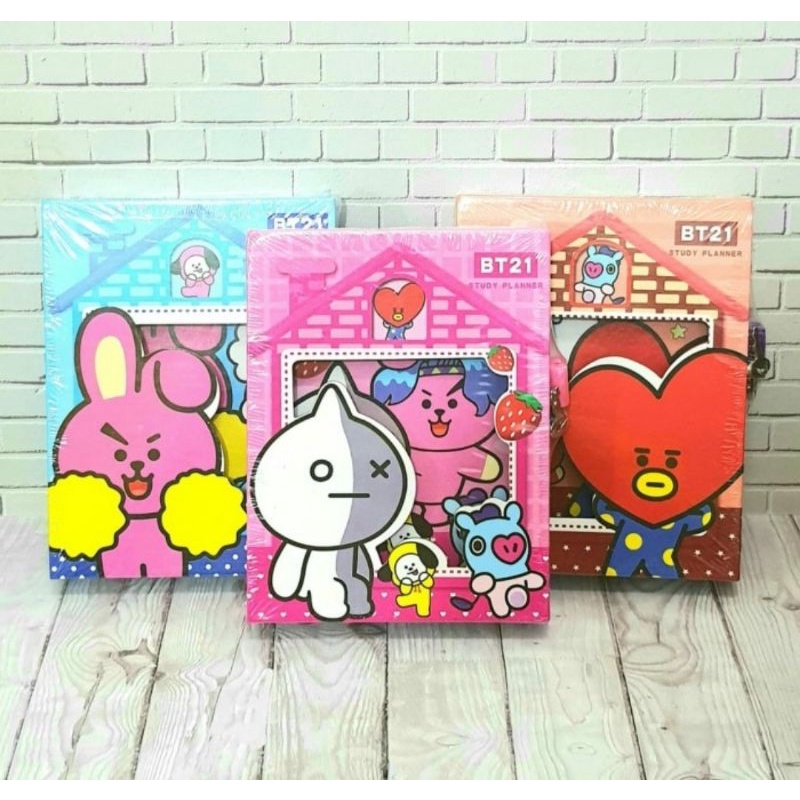 

Buku Diary BT21 BTS Kpop Lengkap dengan Gembok Kunci