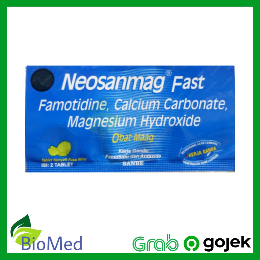 NEOSANMAG FAST TABLET KUNYAH - Obat Sakit Maag Lambung Kembung Perut