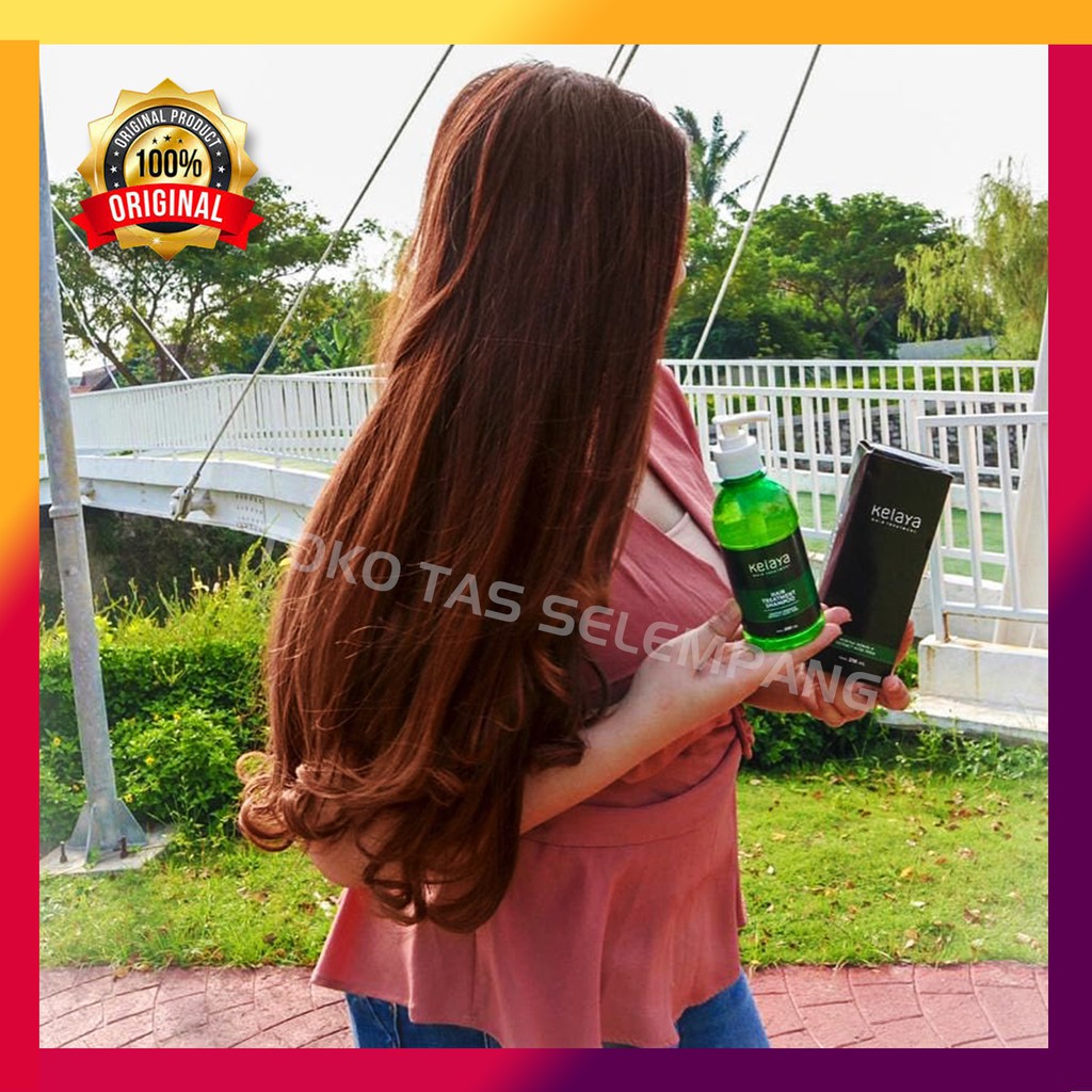 KELAYA HAIR TREATMENT SHAMPOO Original BPOM Sampo Alami Mencegah Rambut Bercabang Rontok Kebotakan-3