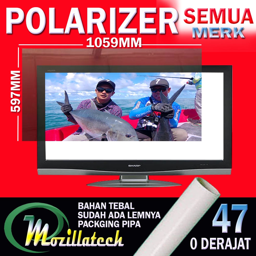 POLARIZER TV LCD 47 INCH POLARIS TV LCD 47 INCH 0 DERAJAT 90 DRAJAT  POLARIZER LCD 47 IN INCH SEMUA MERK