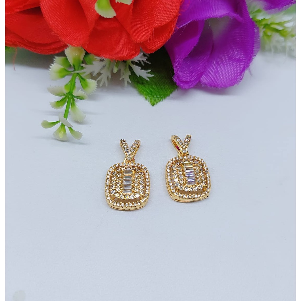 Set perhiasan kalung dan anting lapis emas A1,A2