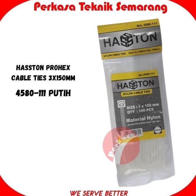 

populer] HASSTON PROHEX 4580-111 Cable Ties 15 cm Kabel Tie 3x150mm Putih