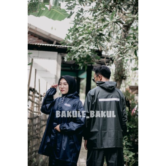 Jas Hujan Baju Celana AXO Pria Wanita Unisex Anti Rembes Elastis