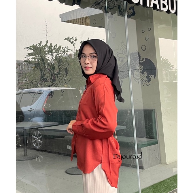 kemeja oversize / kemeja polos / kemeja polos wanita / atasan syakila / kemeja kerja polos / kemeja kerja / kemeja polos