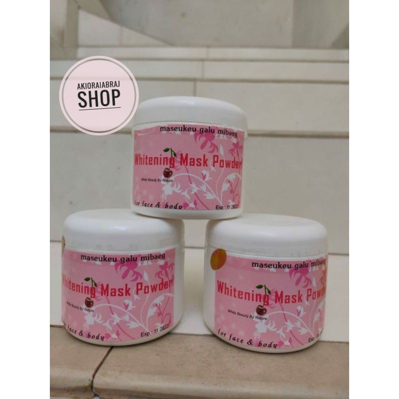 whitening Mask Powder (WMP)/ Masker Bubuk Korea Pemutih Wajah Super Ori