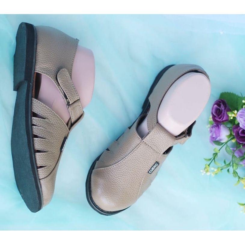 sandal flat shoes kulit kickers wanita sandal slip on sandal sepatu
