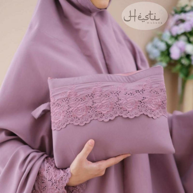 MUKENA DEWASA KHADIJAH LAVENDER || MUKENA HESTI
