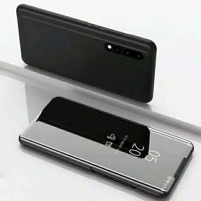 TERBARU!!! CLEAR VIEW COVER STANDING FLIP COVER CASING VIVO Y19