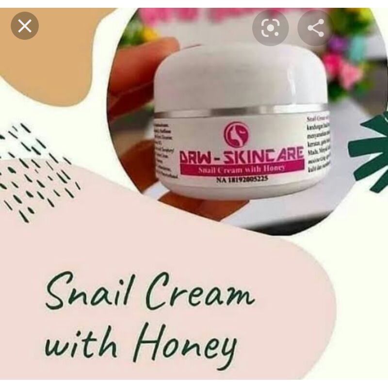 snail cream with honey