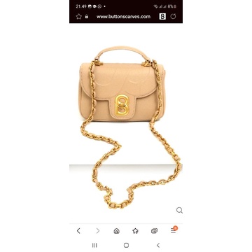 SALE SALE BUTTONSCARVES ALMA BAG SMALL BEIGE