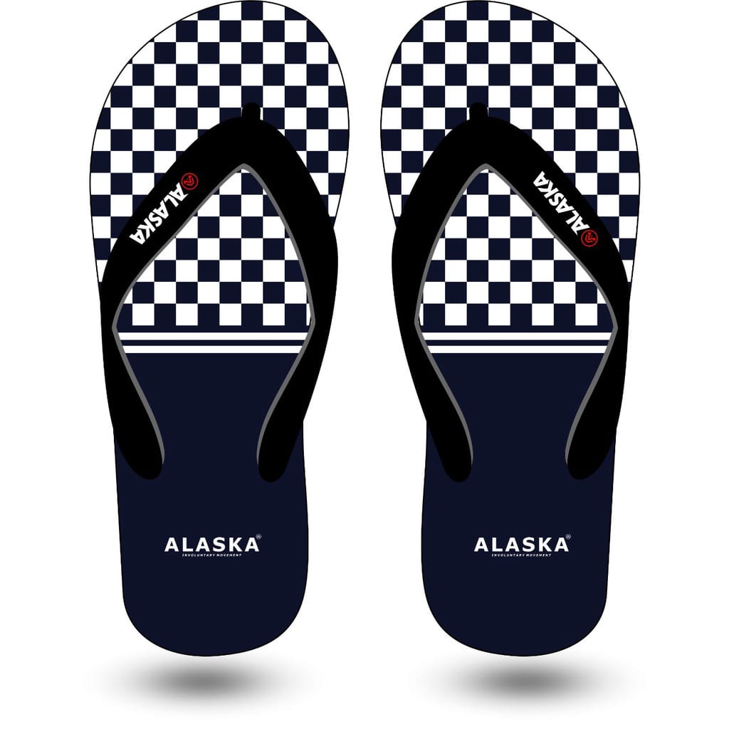 Sandal Jepit Pria Distro Kekinian terbaru termurah - Sandal Jepit Pria Printing Merk ALASKA