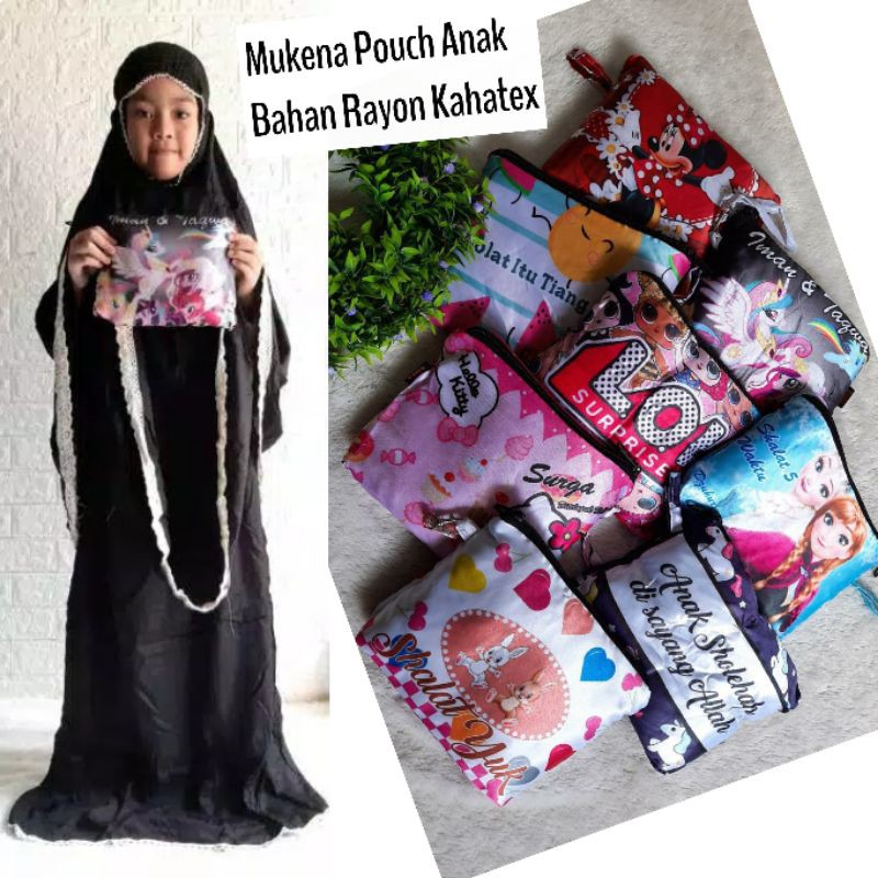 Mukena Anak Pouch Traveling Rayon Super