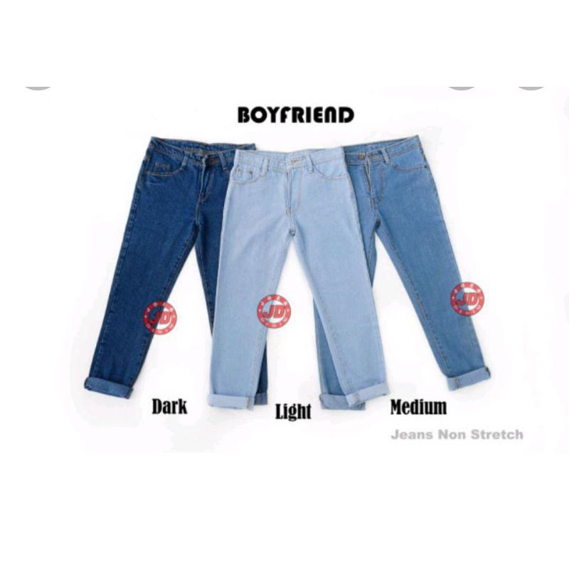 Boyfriend Highwaist Jumbo Jeans Big Size celana boyfriend