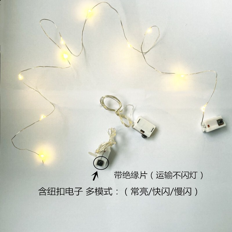 Lampu led Lampu Tumblr Kawat Hias Dekorasi / Fairy Cooper Light Baterai LED 1 meter dan 2 meter Fariy lights 59 60 61 [1KG=100PCS]
