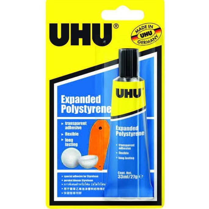 

Baru Expanded Polystyrene Glue/ Lem Uhu Untuk Polystyrene/ Styrofoam 33Ml Original