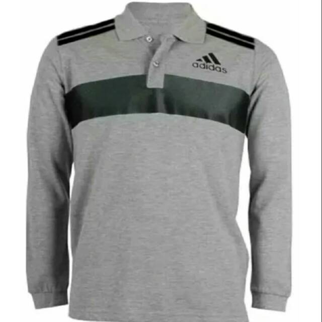 Polo Shirt - Kaos Kerah - Tshirt Lengan Panjang adidas list