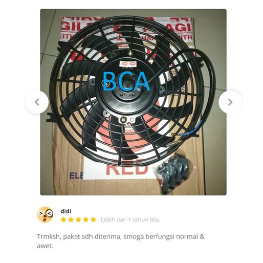 EXTRA FAN CONDENSOR KONDENSOR AC MOBIL Universal